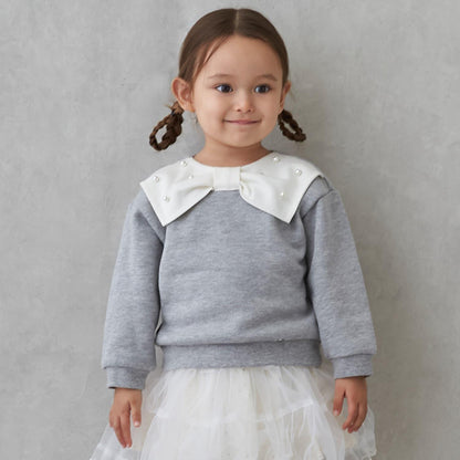 【加絨/連結】蝴蝶結領衛衣