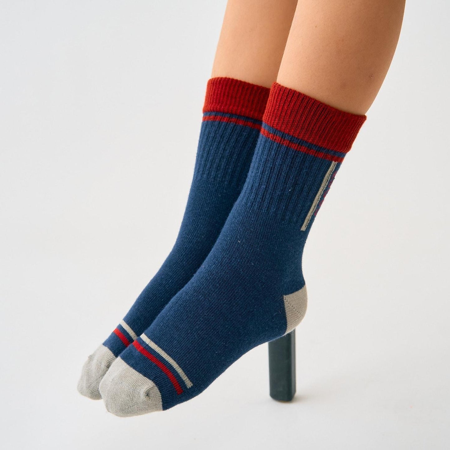 拼色襪