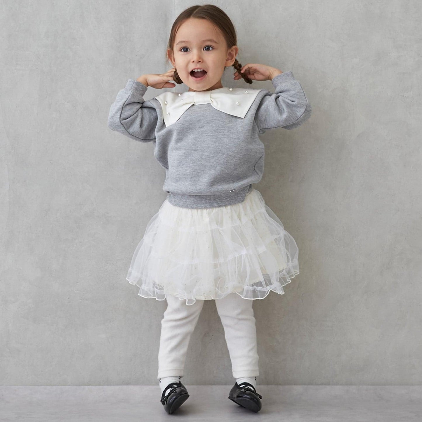 【加絨/連結】蝴蝶結領衛衣