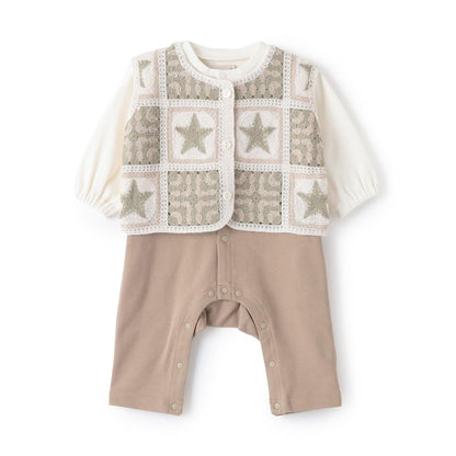 附鉤針背心連體衣