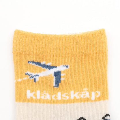 【人氣商品】【直營店無售】天空與電車之旅中筒襪