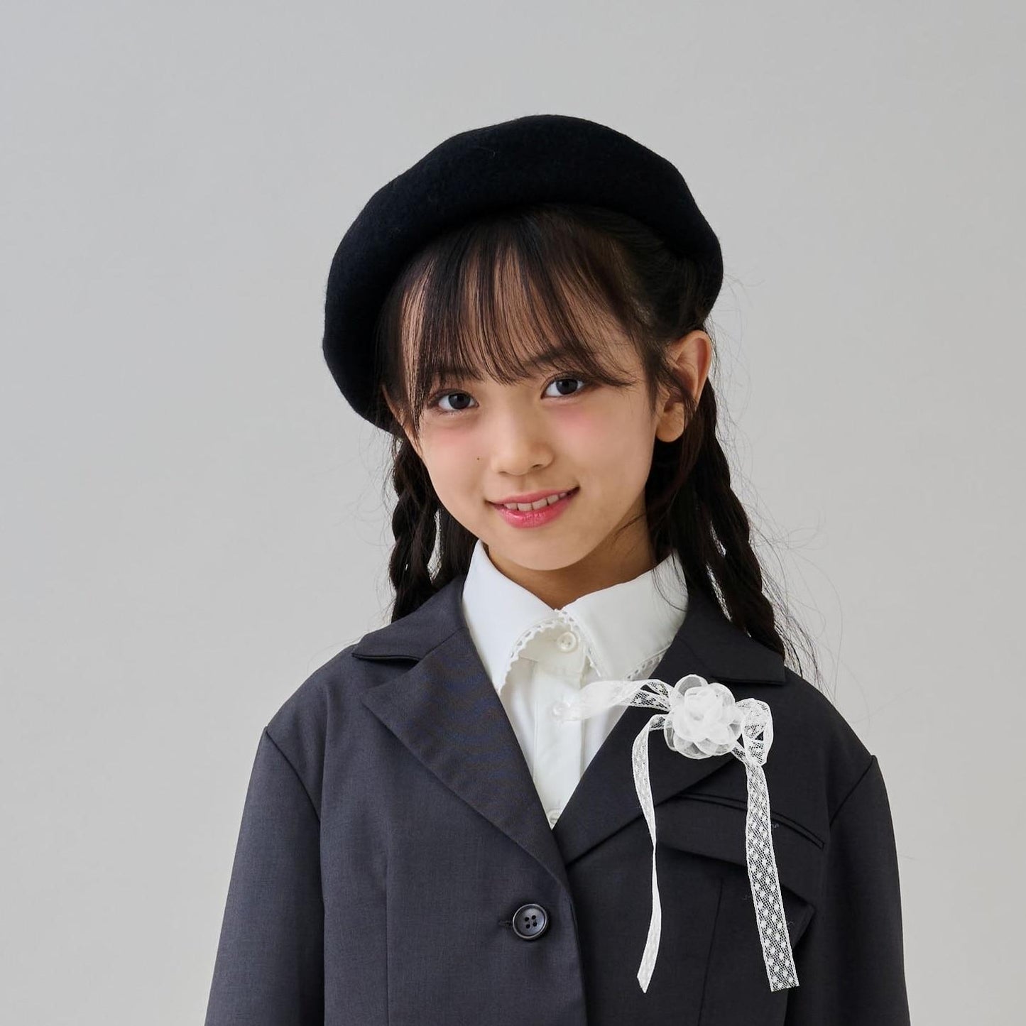 【畢業服】蕾絲蝴蝶結胸花