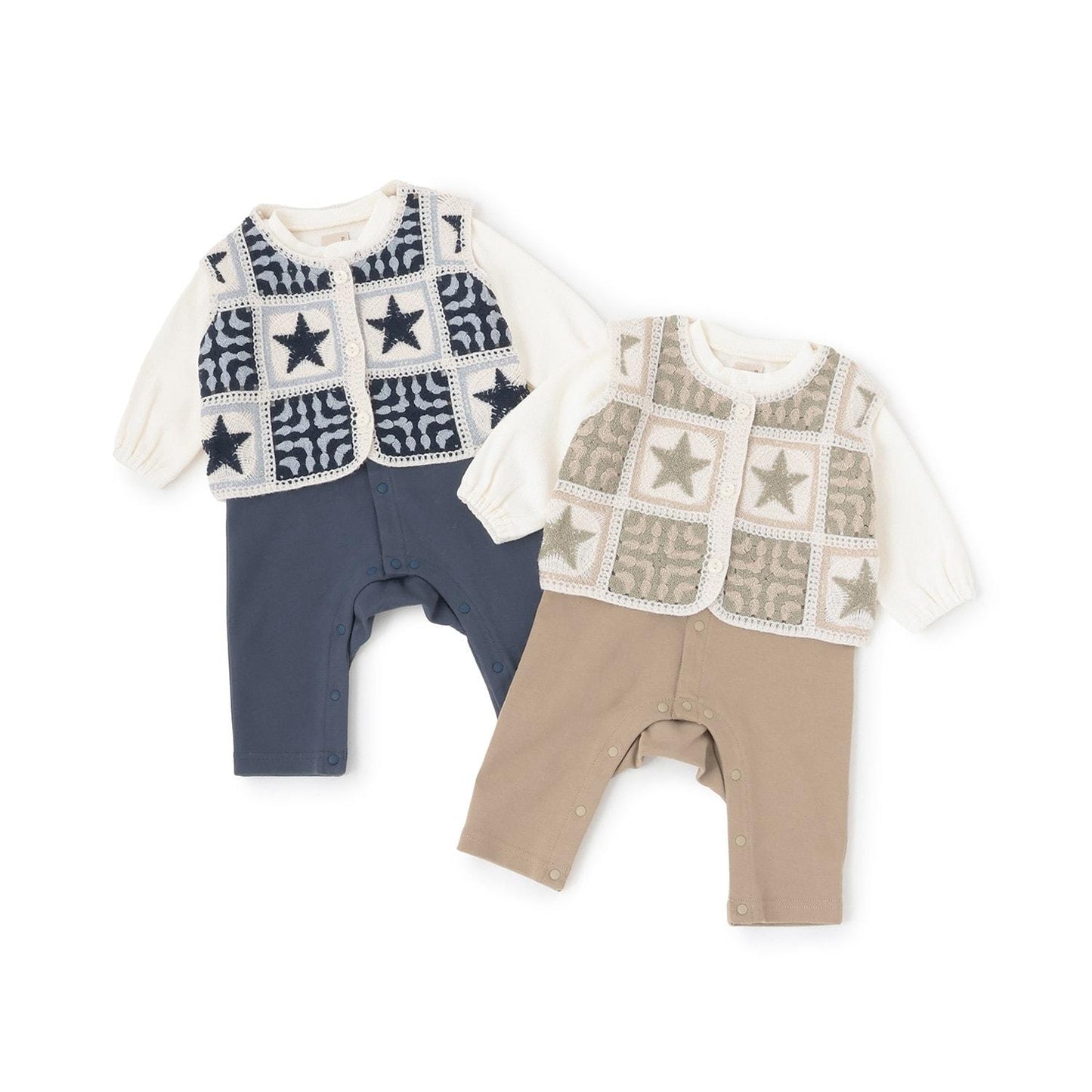 附鉤針背心連體衣