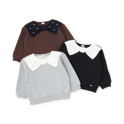 【加絨/連結】蝴蝶結領衛衣