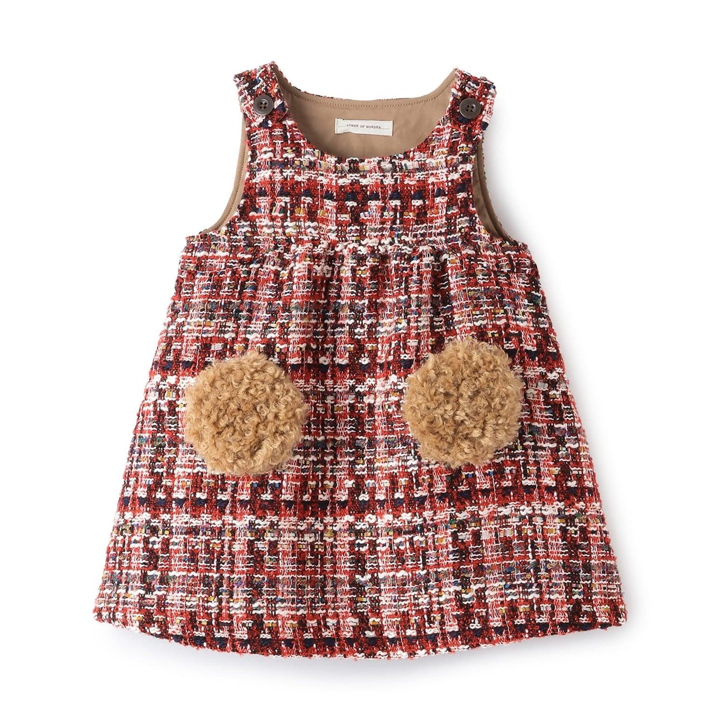 粗花呢格紋連衣裙