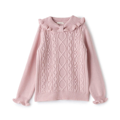 GIRL'S麻花針織毛衣