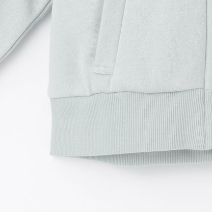 亮片衛衣內襯仿皮草連帽拉鍊外套