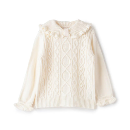 GIRL'S麻花針織毛衣