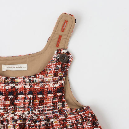 粗花呢格紋連衣裙