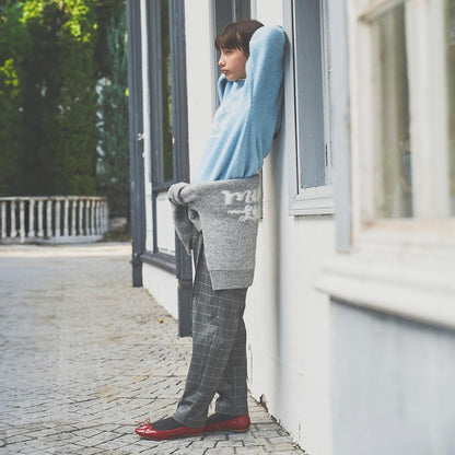 【130cm可選】Logo提花針織套頭衫