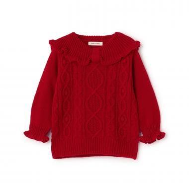 GIRL'S麻花針織毛衣