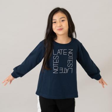 印花A字型套頭衛衣