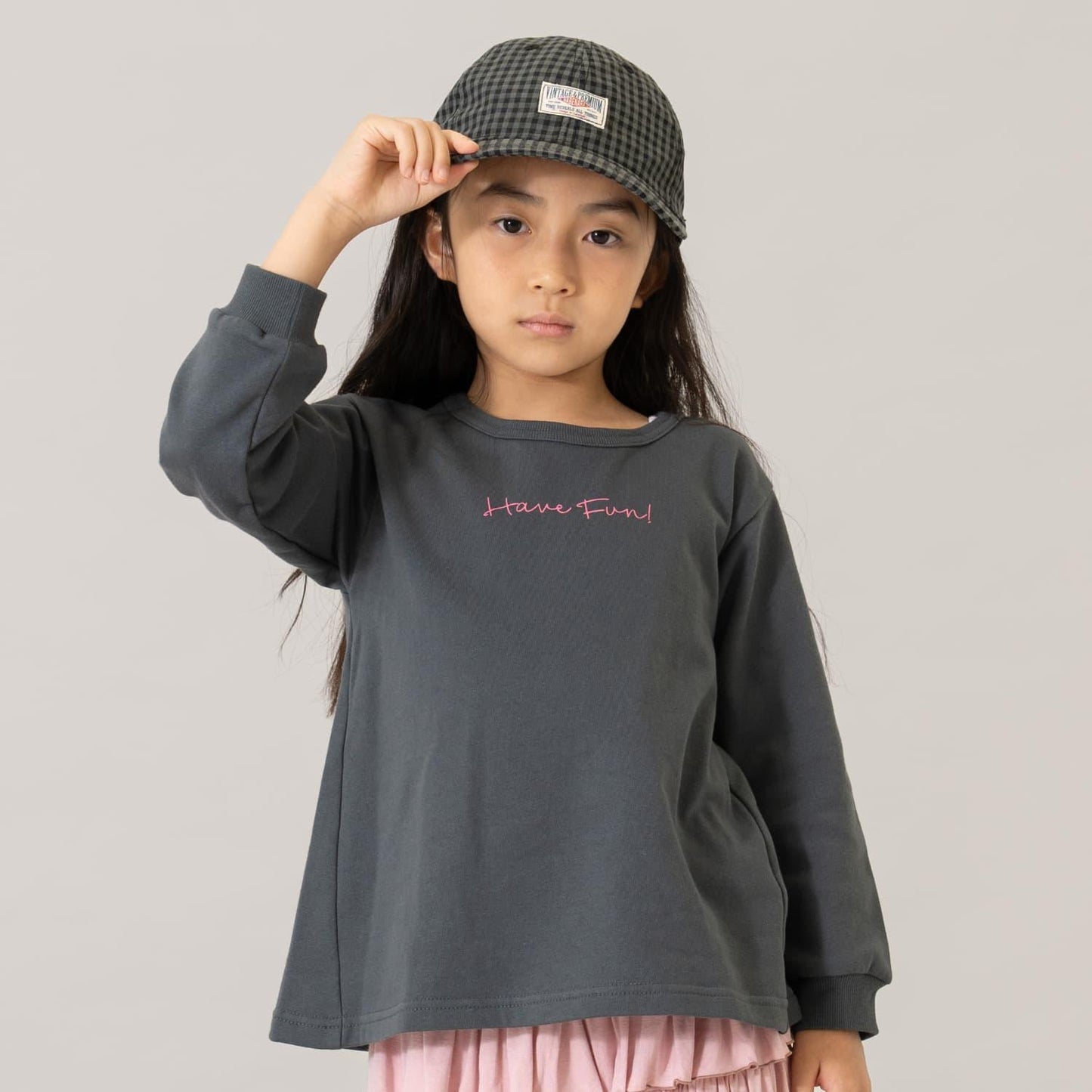 印花A字型套頭衛衣