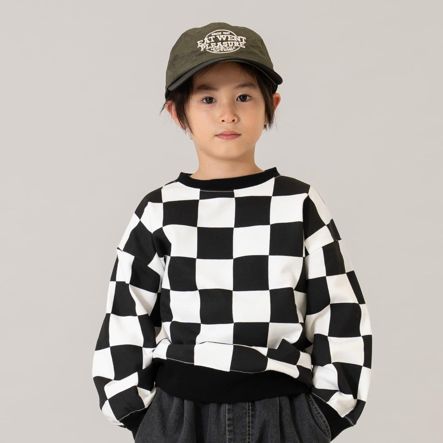 滿版圖案混合衛衣/運動衫