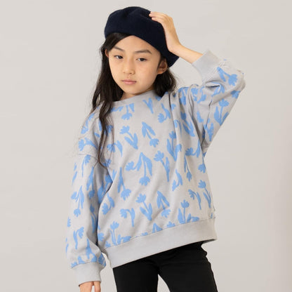 滿版圖案混合衛衣/運動衫