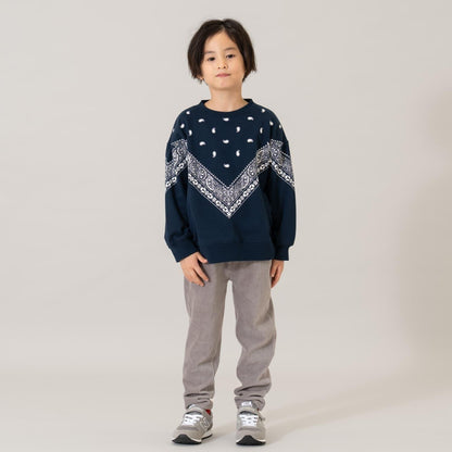 滿版圖案混合衛衣/運動衫