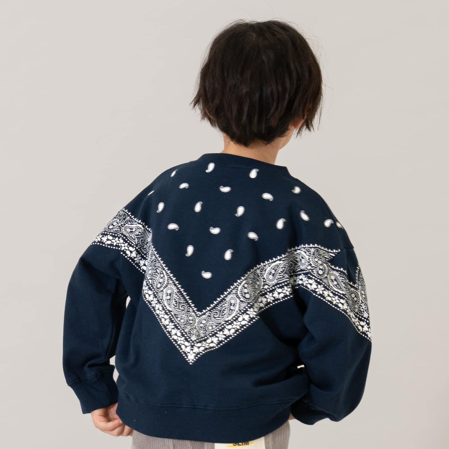 滿版圖案混合衛衣/運動衫