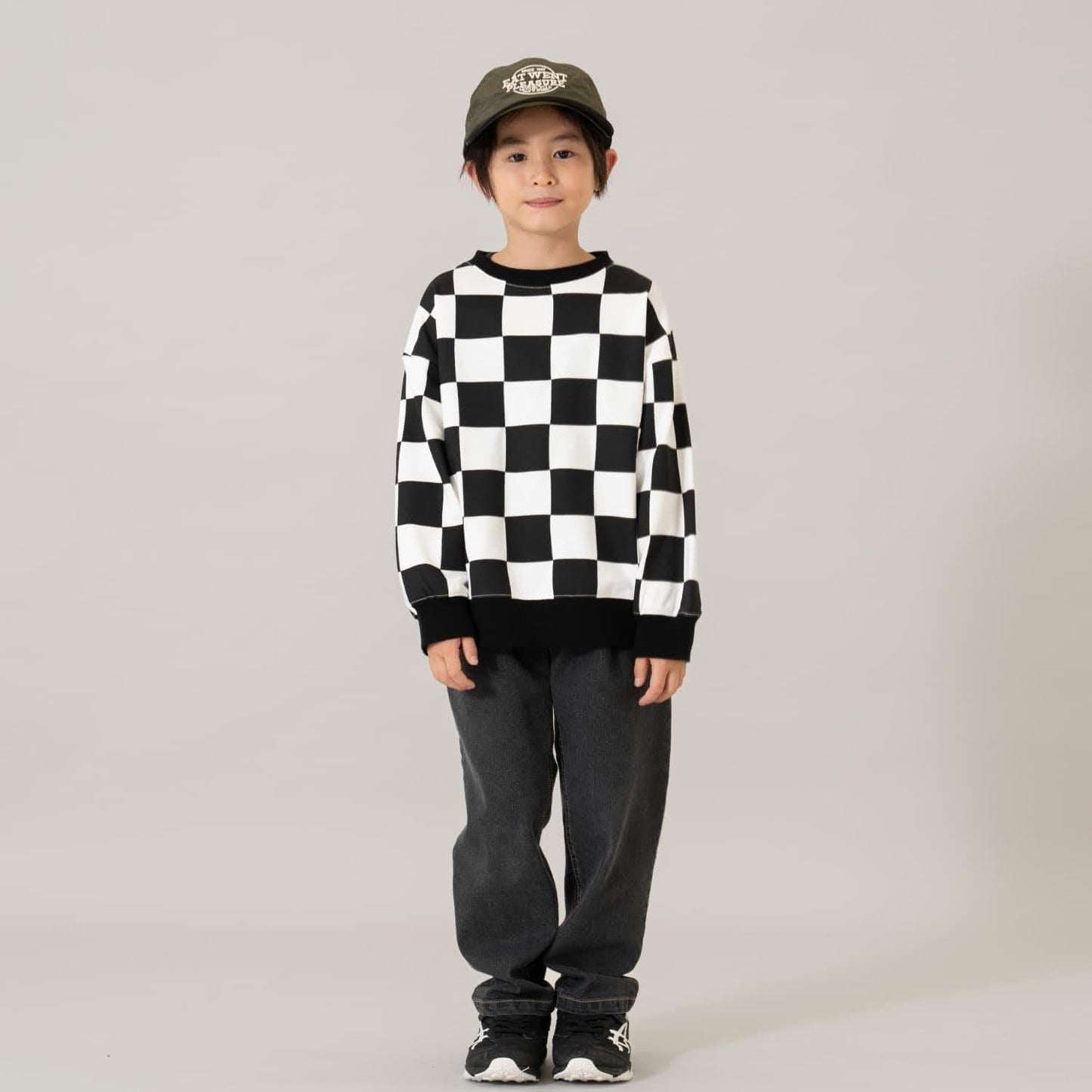 滿版圖案混合衛衣/運動衫