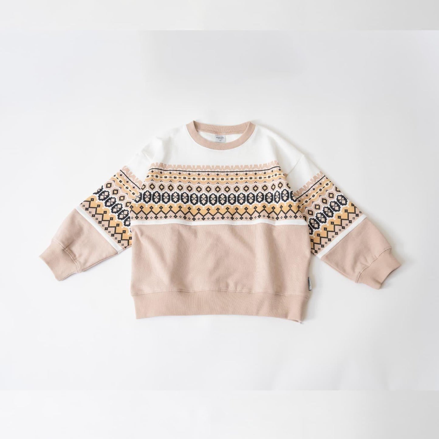 滿版圖案混合衛衣/運動衫