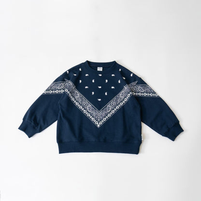 滿版圖案混合衛衣/運動衫