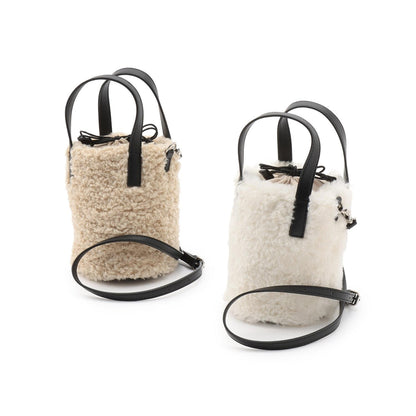 羊羔絨迷你單肩包