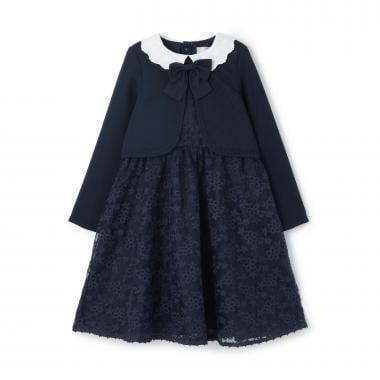 套裝風拼接連衣裙