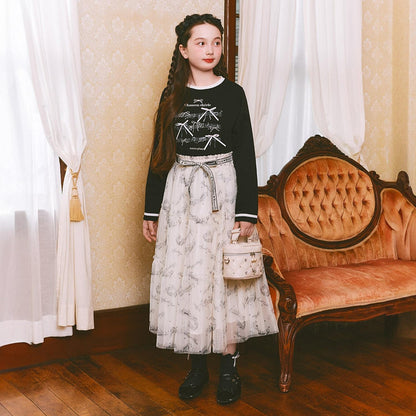 荷葉邊蝴蝶結襪