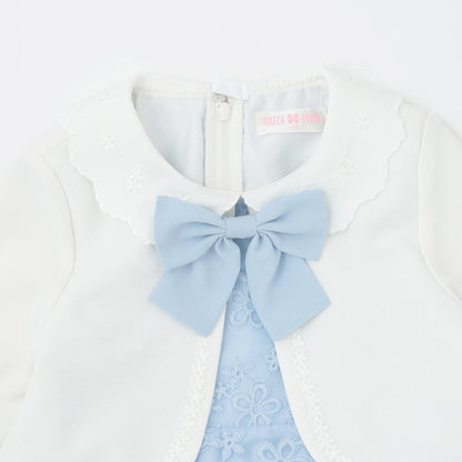 套裝風拼接連衣裙