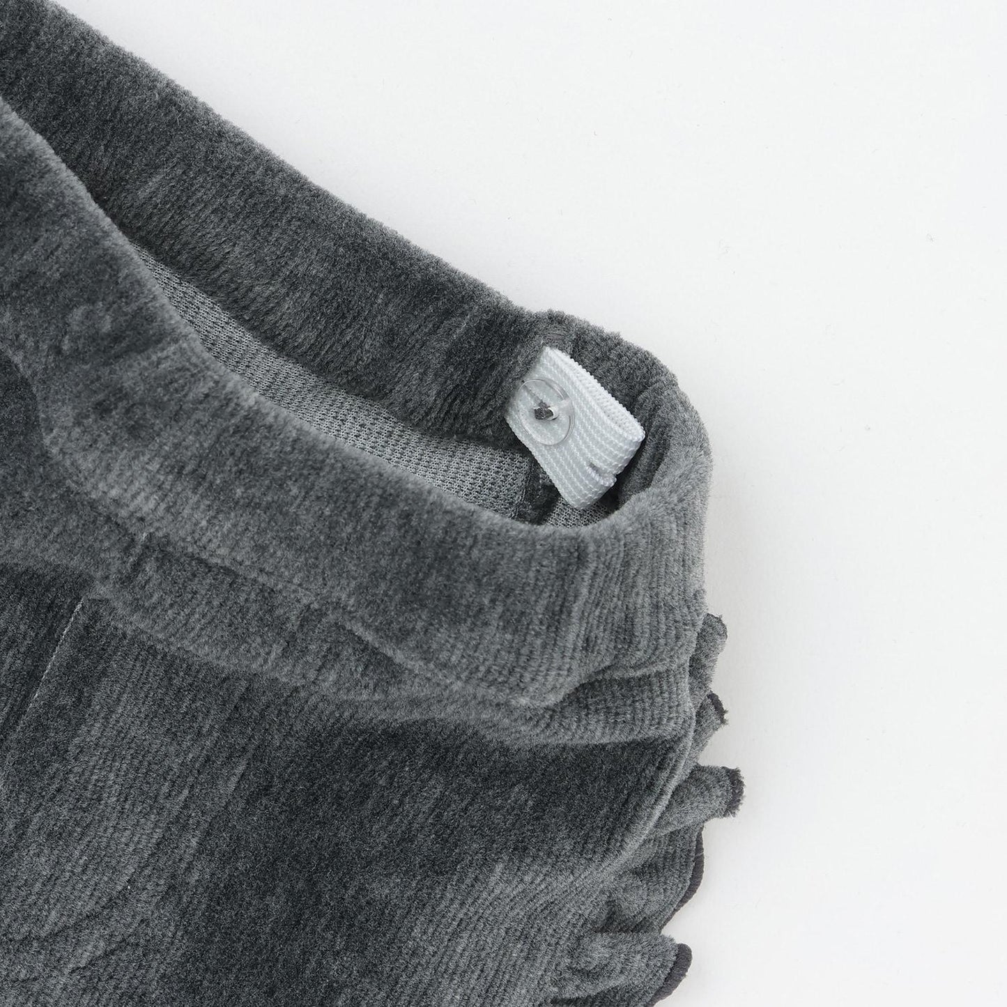 針織燈芯絨荷葉邊打底褲