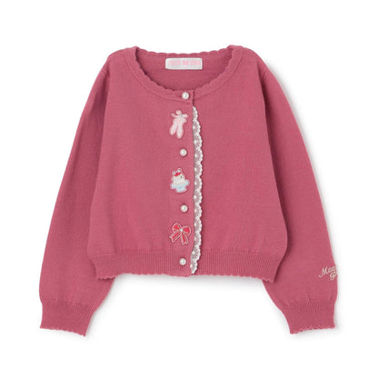 芭蕾元素刺繡針織開衫