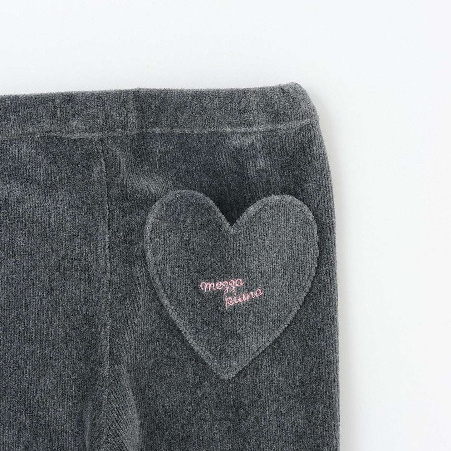 針織燈芯絨荷葉邊打底褲