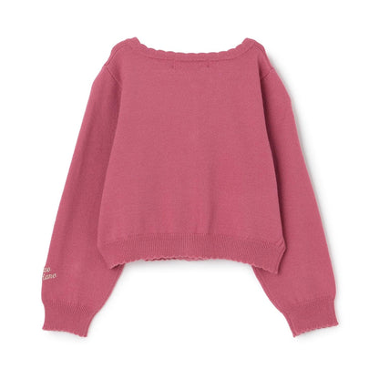 芭蕾元素刺繡針織開衫