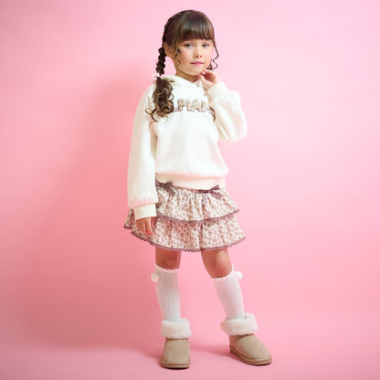 貓耳仿皮草標誌連帽衛衣