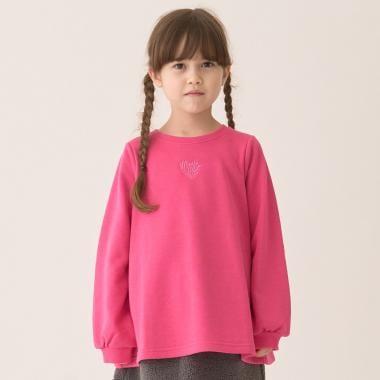 加絨A字版型單點裝飾套頭衫