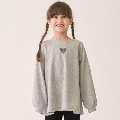 加絨A字版型單點裝飾套頭衫