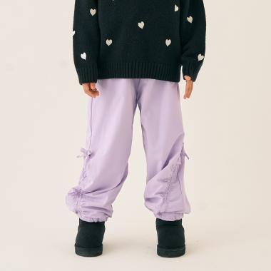 內裡抓絨抽繩尼龍長褲