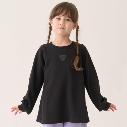 加絨A字版型單點裝飾套頭衫