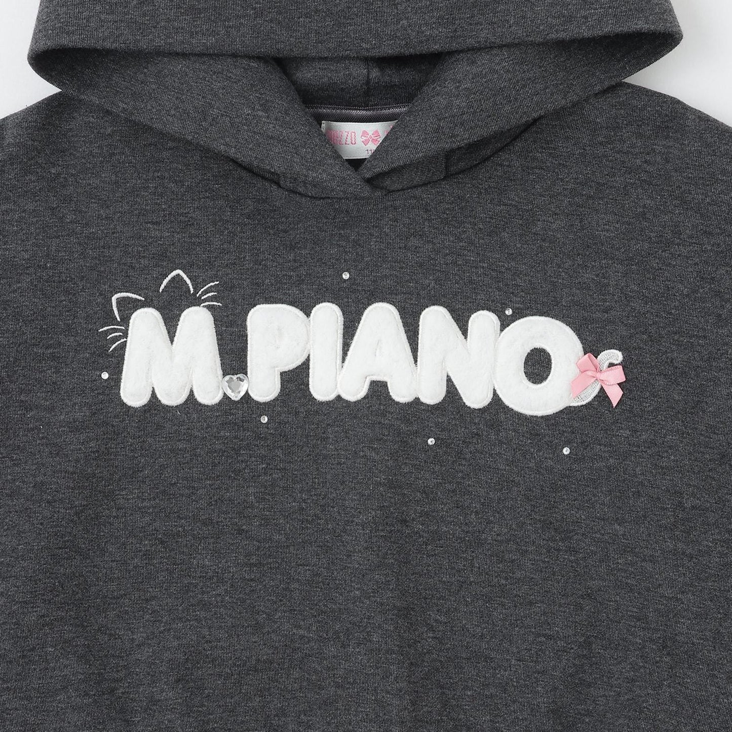 貓耳仿皮草標誌連帽衛衣