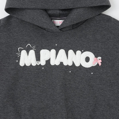 貓耳仿皮草標誌連帽衛衣