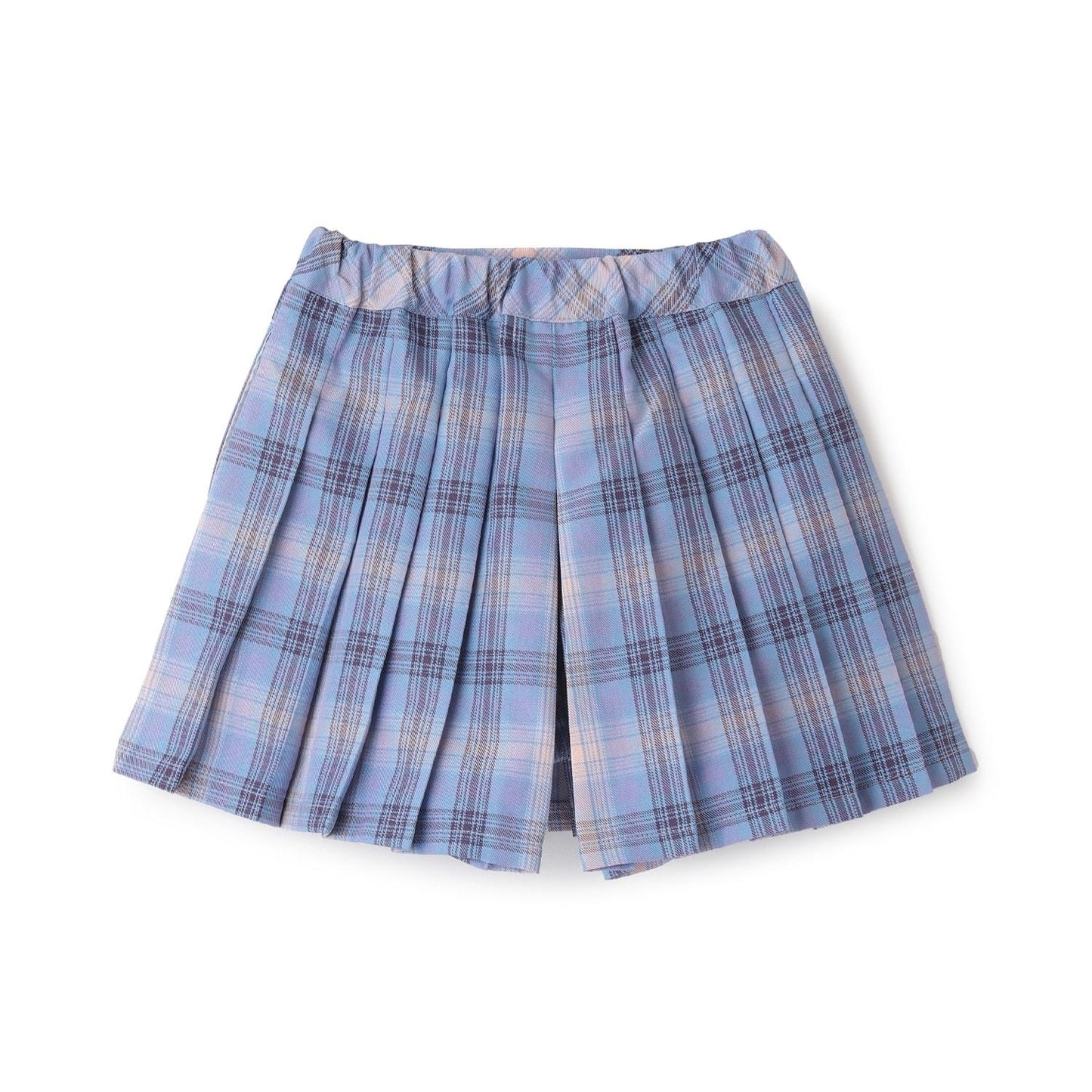 T/R格紋百褶裙褲