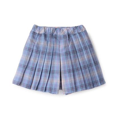 T/R格紋百褶裙褲