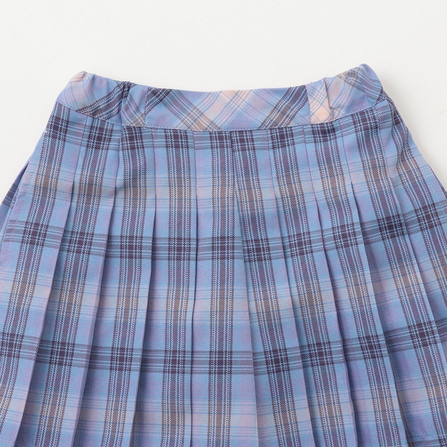 T/R格紋百褶裙褲