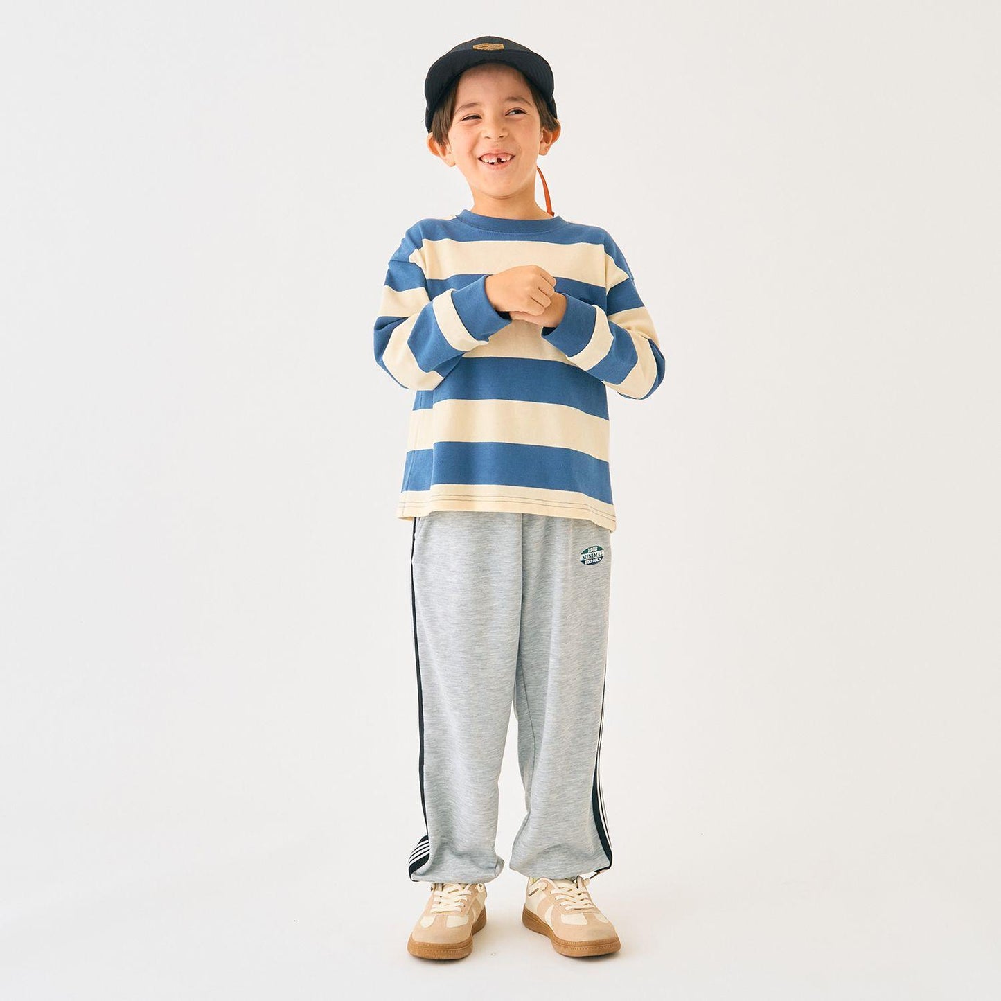 側邊條紋運動長褲【可成套搭配】