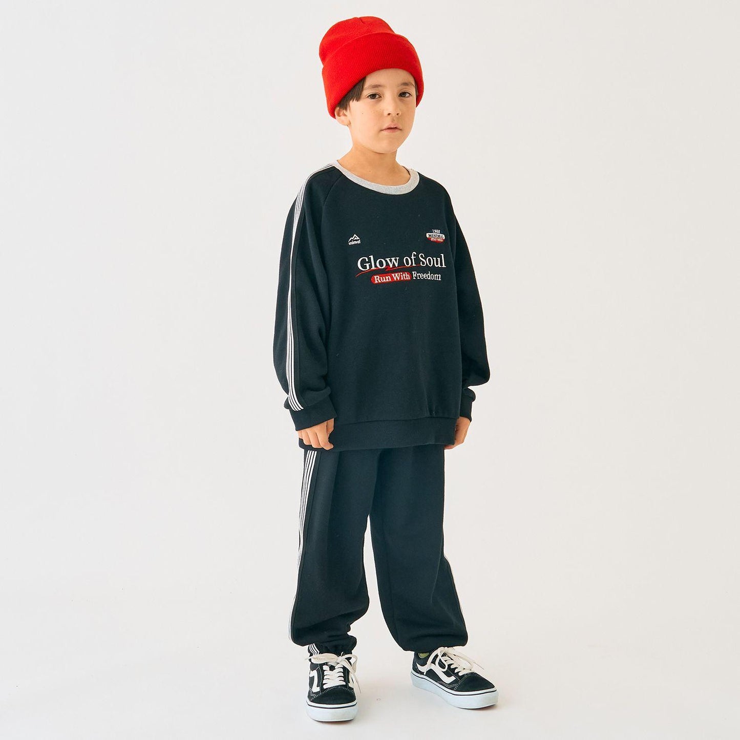 側邊條紋運動長褲【可成套搭配】