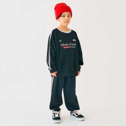 側邊條紋運動長褲【可成套搭配】