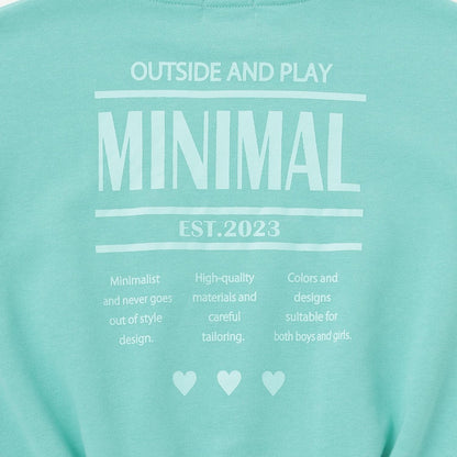 加絨背面印花套頭衫