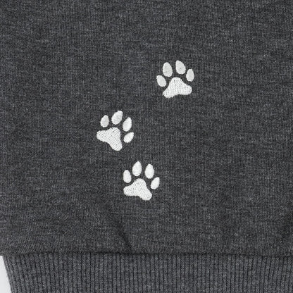 貓耳仿皮草標誌連帽衛衣