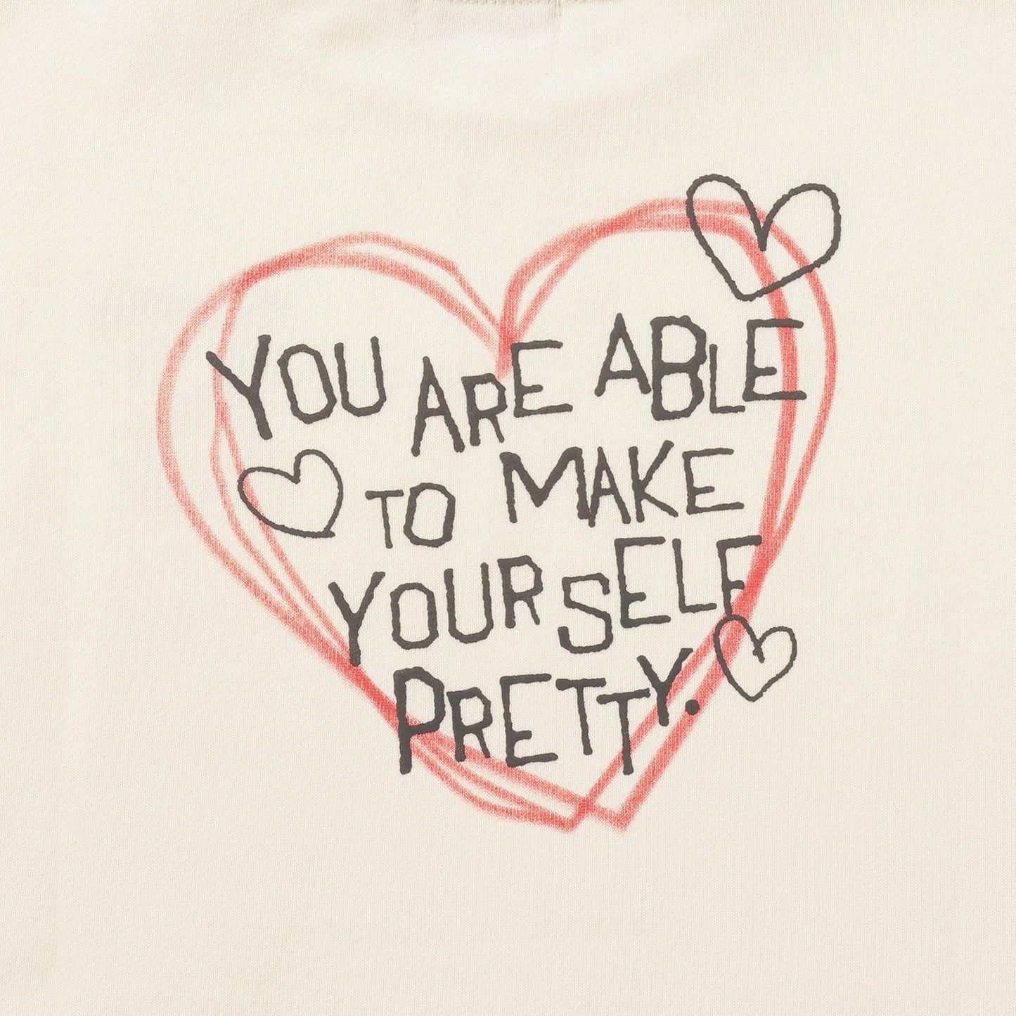 加絨背面印花拼接套頭衫