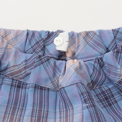 T/R格紋百褶裙褲