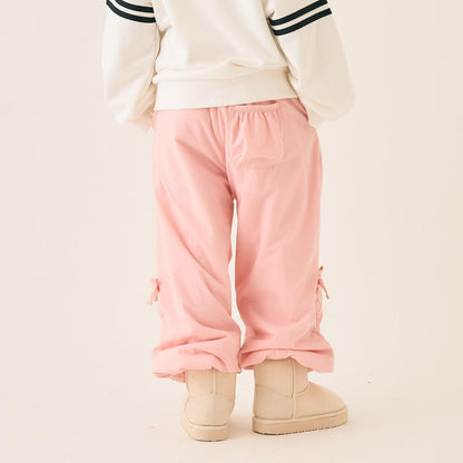 內裡抓絨抽繩尼龍長褲